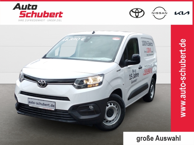 Foto 1 - Toyota Proace City Duty Comfort Electric 50 kWh L1 verblecht+4-tür+Tempomat+Lichtsensor+Klimaanlage, ice white (weiss)