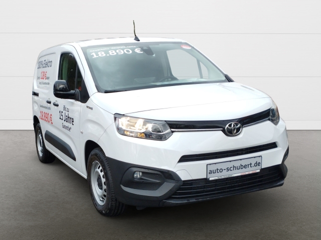 Foto 1 - Toyota Proace City Duty Comfort Electric 50 kWh L1 verblecht+4-tür+Tempomat+Lichtsensor+Klimaanlage, ice white (weiss)
