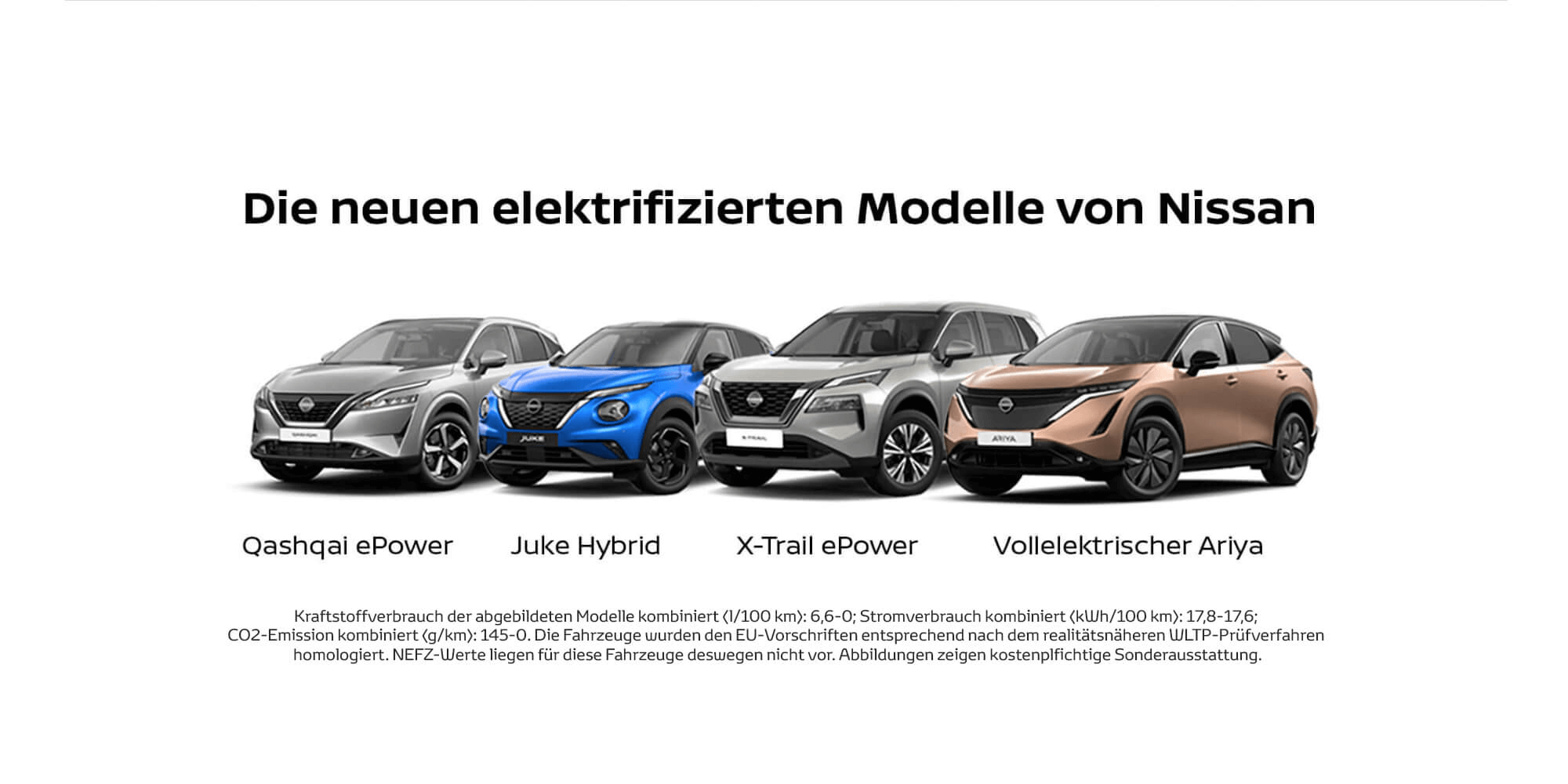 Nissan elektrifizierte Modelle
